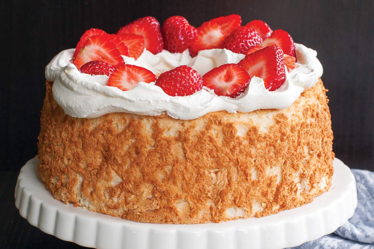 Spiced Angel Food Cake with Sour Cream Frosting | Gay Lea